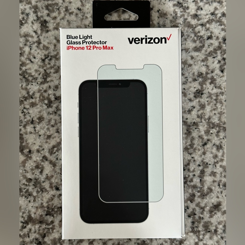 Verizon Blue Light Tempered Glass Screen Protector for iPhone 12 Pro Max